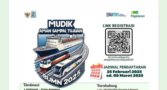 
					Mudik Gratis PT Pegadaian Kembali Digelar, Cek Syarat dan Rutenya!