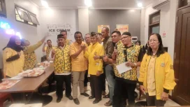 Teguh Darwanto, Ketua Pimpinan Kecamatan (PK) Blimbing Partai Golkar Kota Malang, mengumumkan kesiapan dirinya untuk maju sebagai calon Ketua DPD Partai Golkar Kota Malang