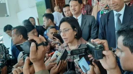 Menteri Keuangan Sri Mulyani Indrawati. (Shelly VOJ)