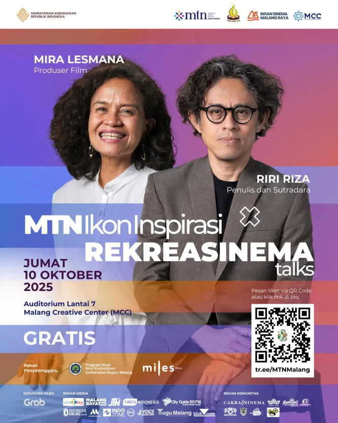 
					Duo Ikonik Miles Films, Mira Lesmana dan Riri Riza, Guncang Malang: Mengupas 30 Tahun Kisah Kebangkitan Sinema Nasional