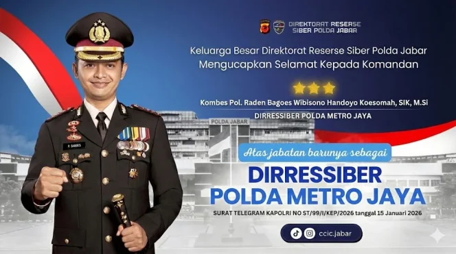 
					Kapolri Mutasi Pejabat Polri, Kombes Raden Bagoes Pimpin Direktorat Siber Polda Metro Jaya