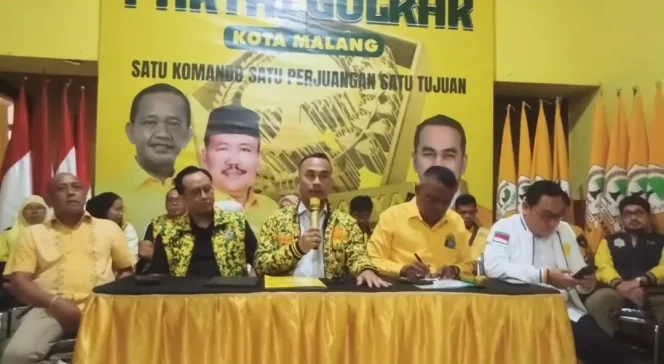 
					Konferensi pers Partai Golkar Kota Malang 