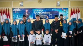 Kegiatan Safari Ramadhan 1447 H / 2026 M yang dilaksanakan oleh jajaran Satuan Brimob Polda Jawa Timur berlangsung penuh khidmat di Mako Batalyon B Pelopor yang berlokasi di Pakis, Kabupaten Malang