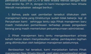 Soal Sisa Pembayaran Audio dan CCTV, Manajemen New Wisata Wendit: Masih Tahap Verifikasi Administrasi