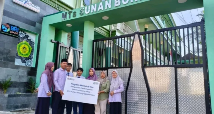 Ruang Kelas dan Perpustakaan MTs Sunan Bonang Direvitalisasi Lewat CSR BRI