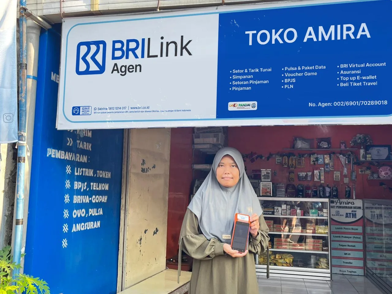Satu Dekade Bersama BRI, Dwi Astuti Kembangkan Usaha dan Layani Masyarakat Lewat BRILink Agen di Kediri