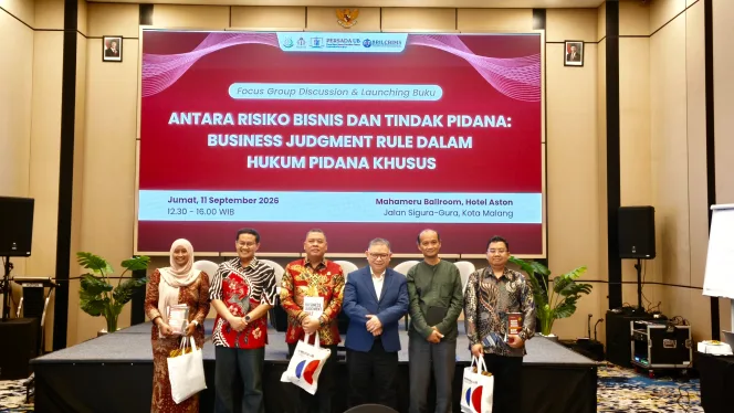 
					PERSADA UB Bedah Dua Buku, Bahas Batas Risiko Bisnis dan Pertanggungjawaban Pidana 