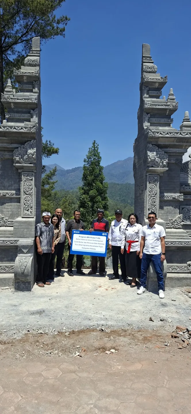 
					Menjaga Rumah Ibadah dan Keindahan Pujon, BRI Dukung Pembangunan Pura Dhali Agrahita